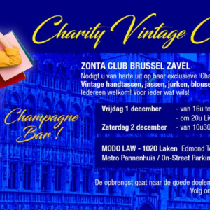 ZC BRUSSEL ZAVEL – Charity Vintage Clothing Sale – 1 en 2 december 2023